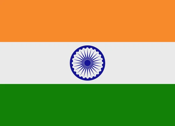 Vetor de bandeira da Índia — Vetor de Stock