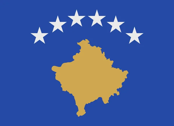 Kosovo flag vector — Stock Vector