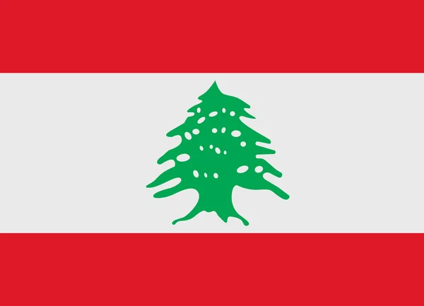 Flaga Libanu wektor — Wektor stockowy