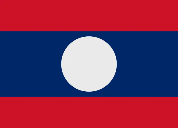 Laos vlag vector — Stockvector