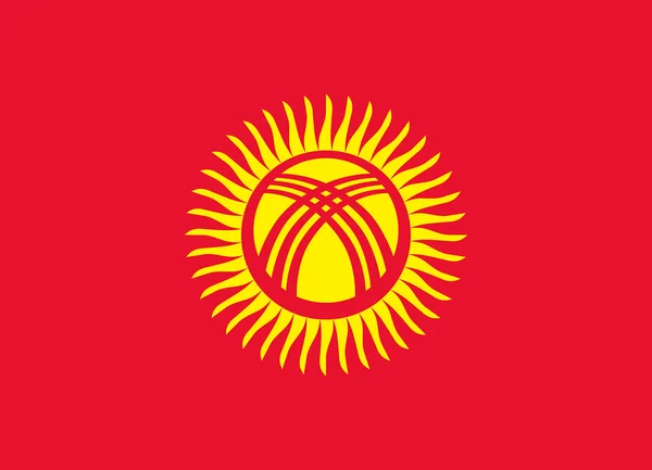 Kirguistán vector de la bandera — Archivo Imágenes Vectoriales
