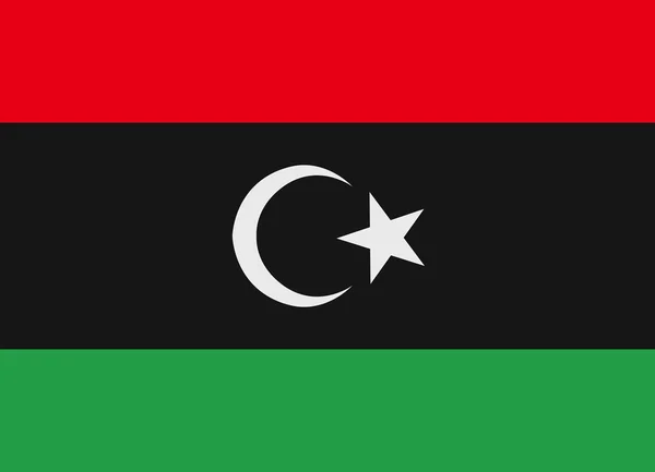 Libyscher Flaggenvektor — Stockvektor