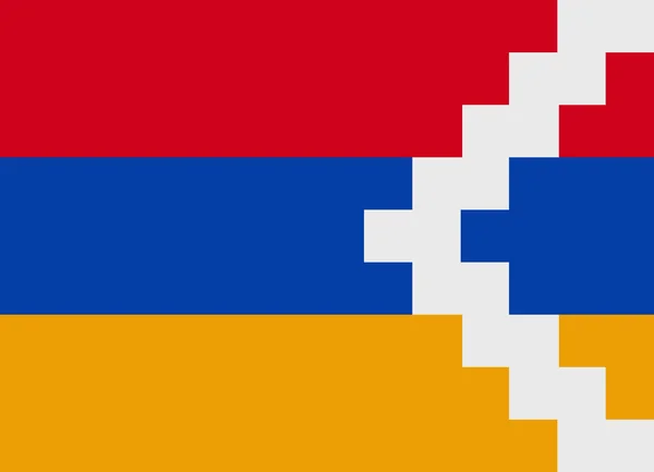 Nagorno Karabaj vector bandera de la República — Vector de stock