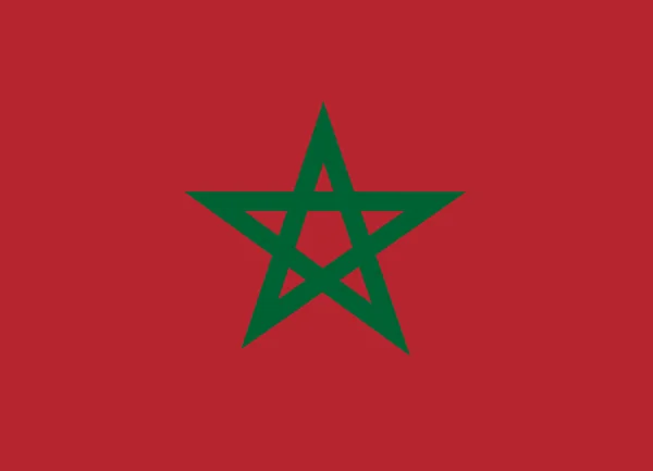Marrocos bandeira vetor — Vetor de Stock