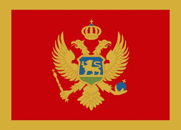 Montenegro flag vector — Stock Vector