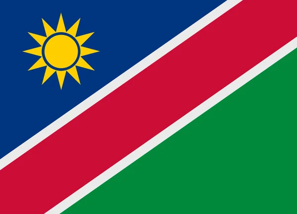 Namibia vector de bandera — Vector de stock