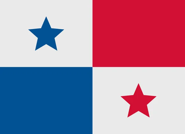 Panamá Bandeira vetorial —  Vetores de Stock