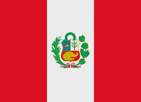 Vetor de bandeira Peru — Vetor de Stock