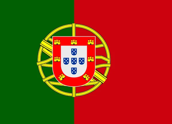 Vetor de bandeira portugal — Vetor de Stock