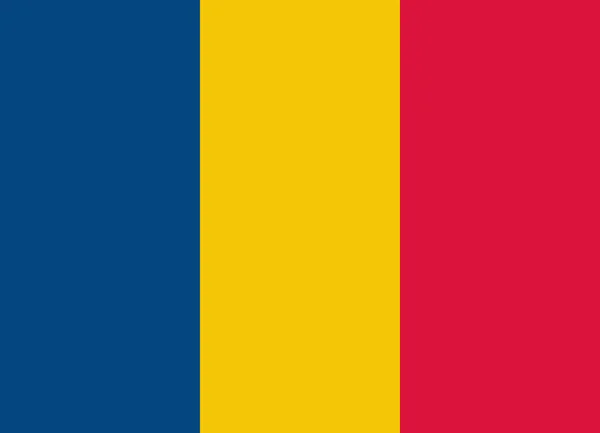 Vetor de bandeira romania —  Vetores de Stock