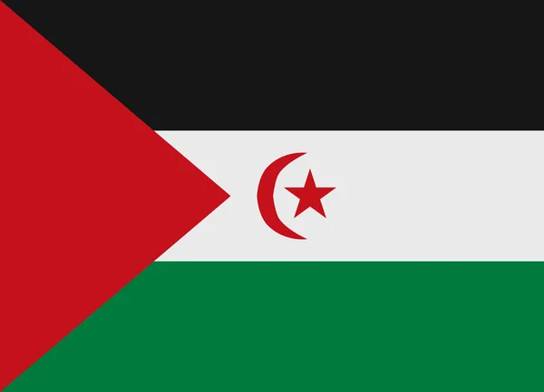 Sahra Arap Demokratik Cumhuriyeti bayrağı vektör — Stok Vektör