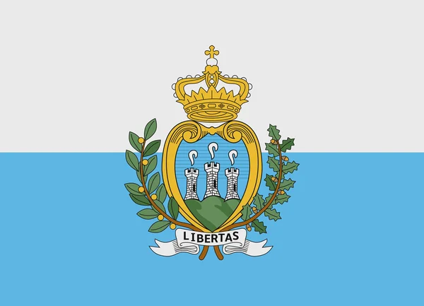 San Marino vector de la bandera — Vector de stock