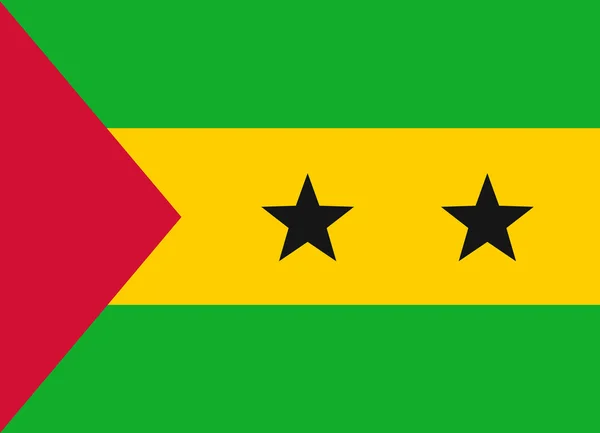 Vetor de bandeira São Tomé e Príncipe — Vetor de Stock