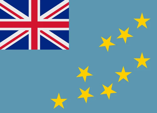 Vector de bandera Tuvalu — Vector de stock