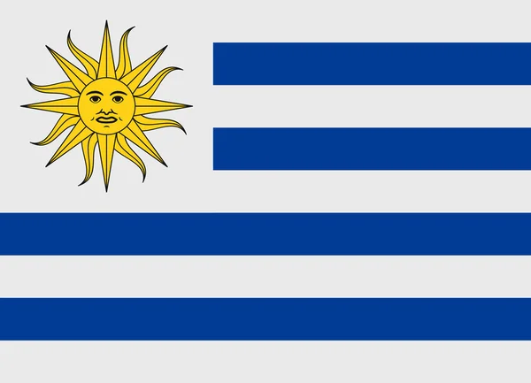 Uruguay flagga vektor — Stock vektor