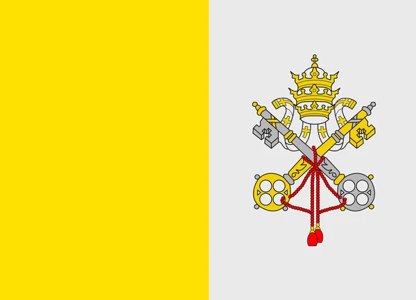 Vaticaan vlag vector — Stockvector