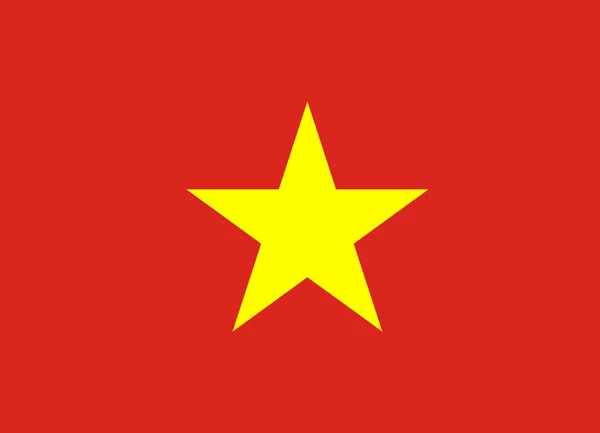 Vietnam bandera vector — Vector de stock