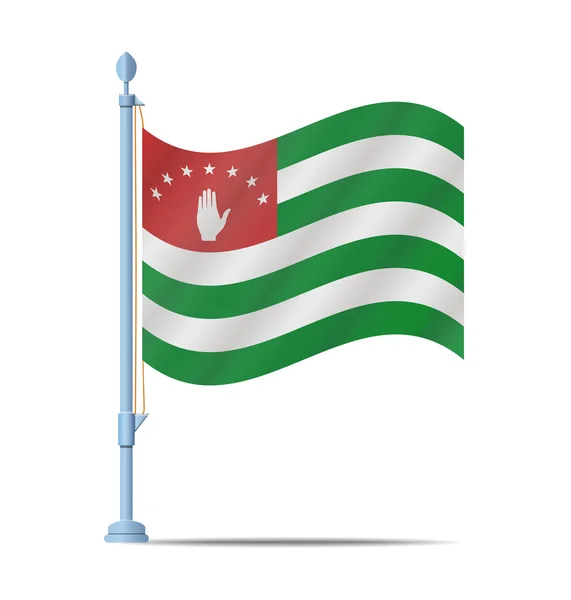 Vecteur de drapeau Abkhazie — Image vectorielle