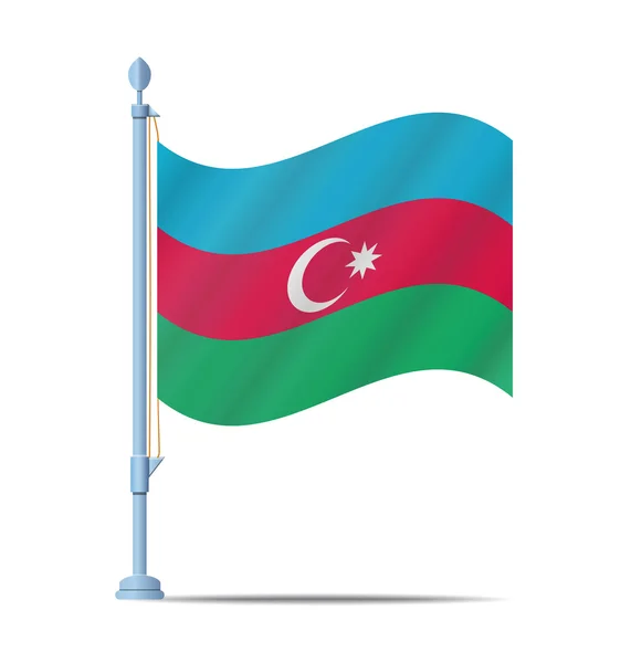 Azerbaidschanische Flagge — Stockvektor