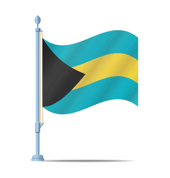 巴哈马国旗矢量 — 图库矢量图片