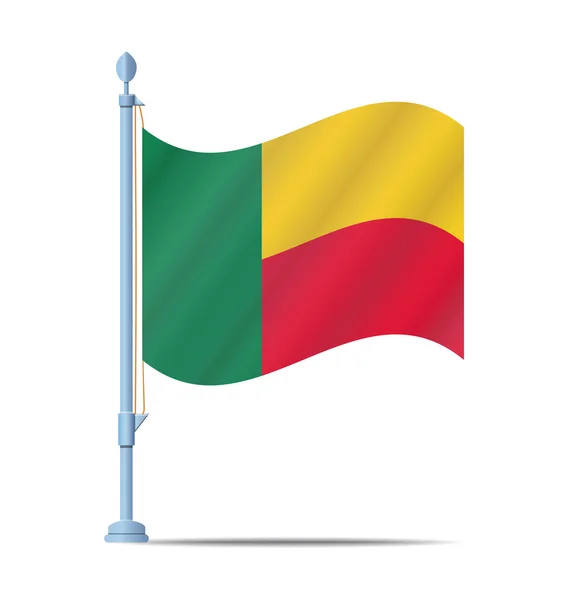 Benins flagga vektor — Stock vektor