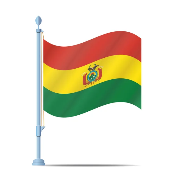 Bolivia flagga vektor — Stock vektor