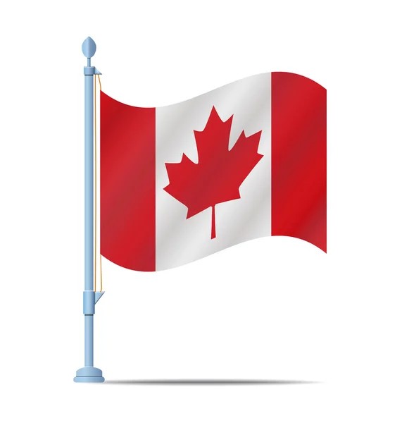 Vetor de bandeira canadense — Vetor de Stock