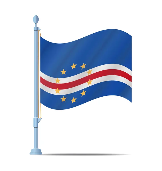 Vlag van Kaapverdië vector — Stockvector