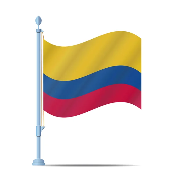 Colombia bandera vector — Vector de stock