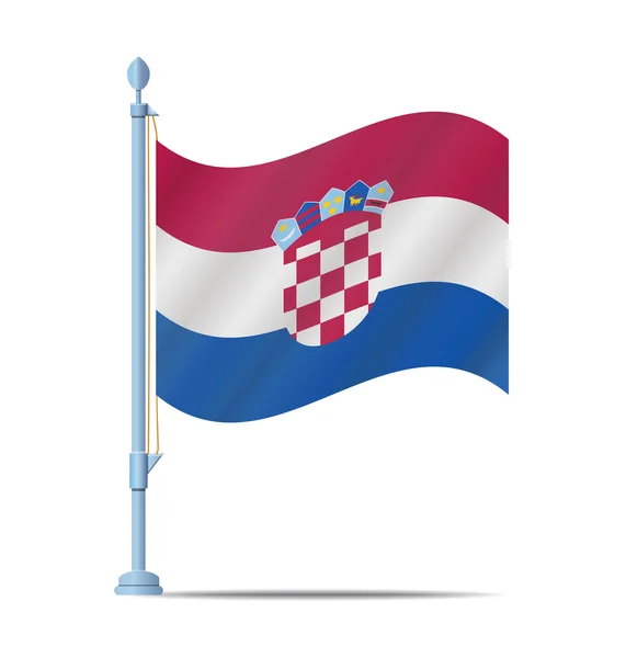 Vetor de bandeira croatia — Vetor de Stock