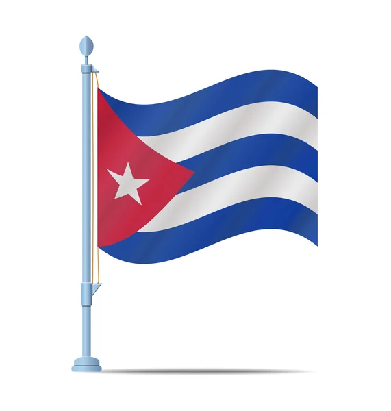 Cuba bandera vector — Archivo Imágenes Vectoriales