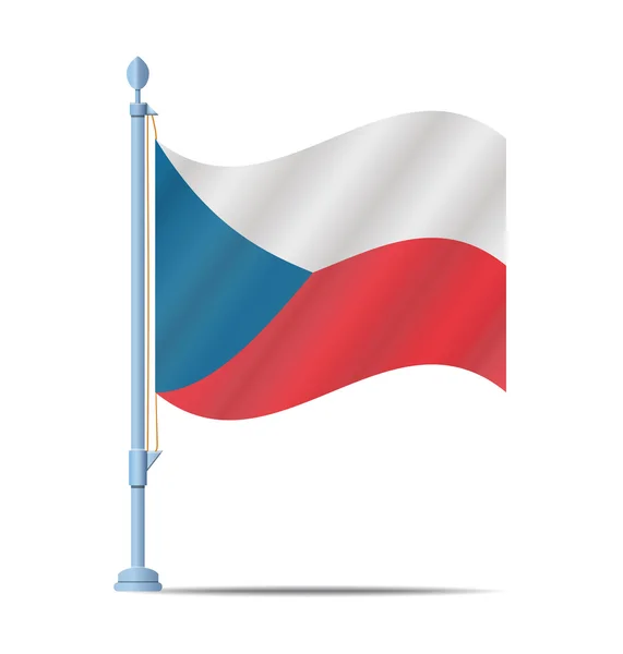 Czech  flag vector — Stock Vector