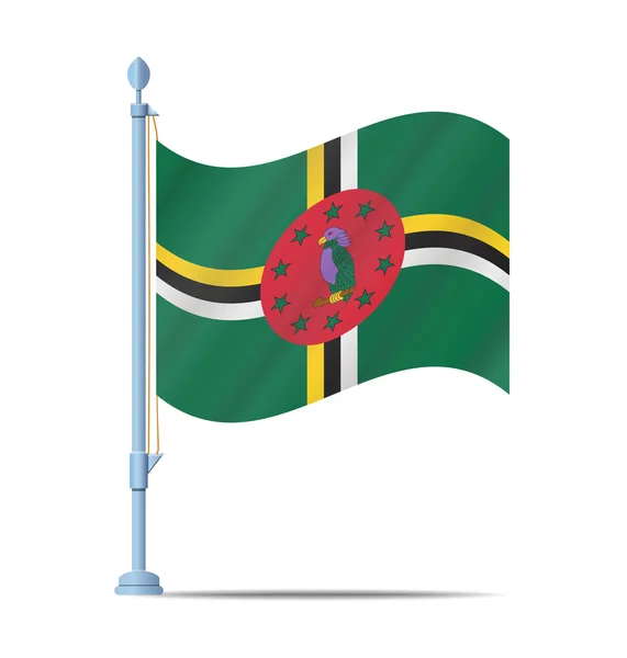 Dominica flag vector — Stock Vector