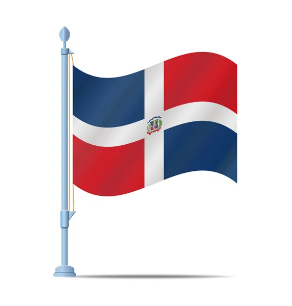 Dominikánská republika vlajka vlajka vektor — Stockový vektor