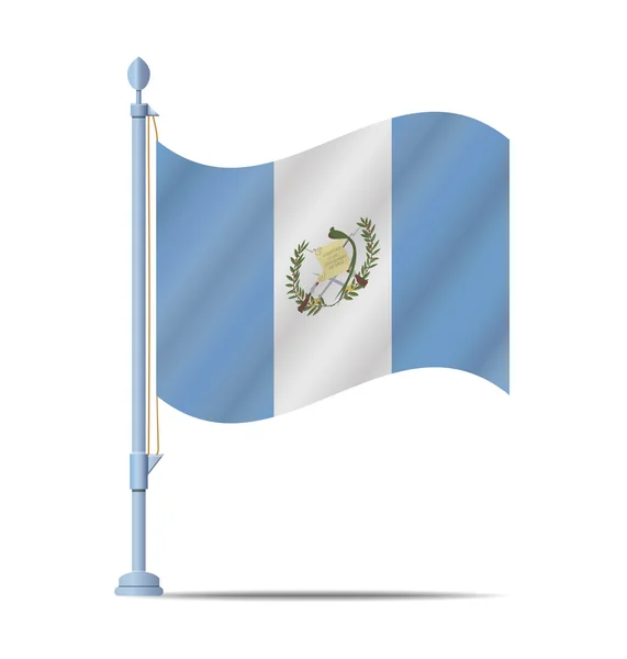 Guatemala bandera vector — Vector de stock