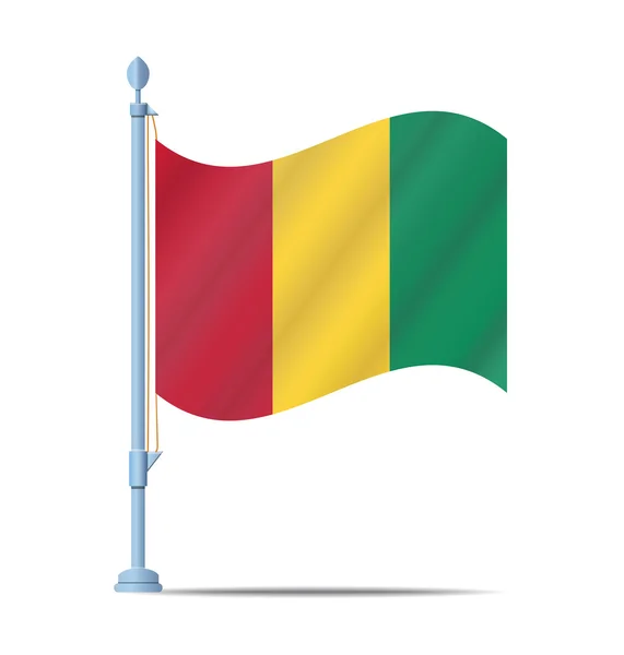 Guineas flagga vektor — Stock vektor