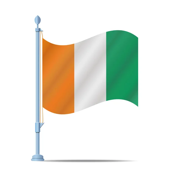 Vecteur drapeau Côte d'Ivoire — Image vectorielle