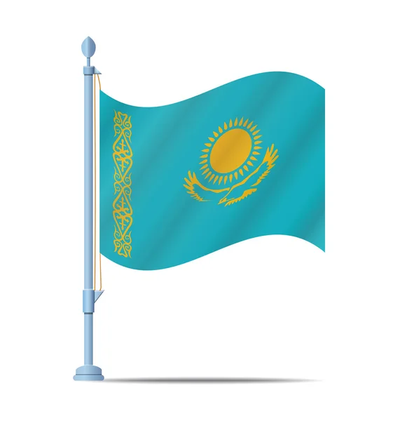 Kazakhstan flag vector — Stock Vector