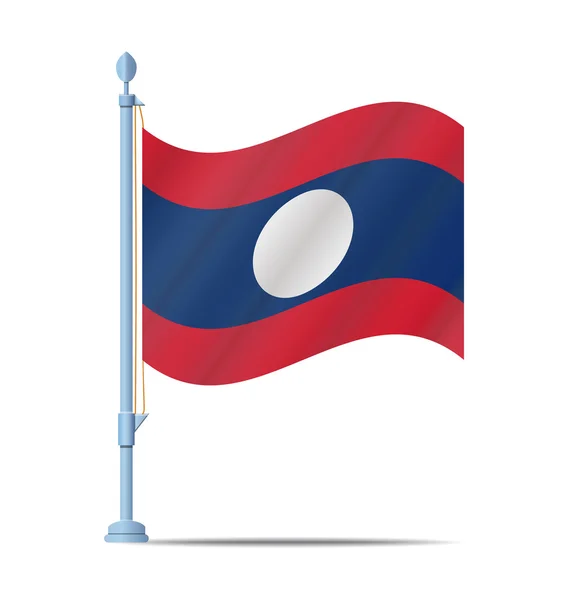 Vector bandera de Laos — Archivo Imágenes Vectoriales