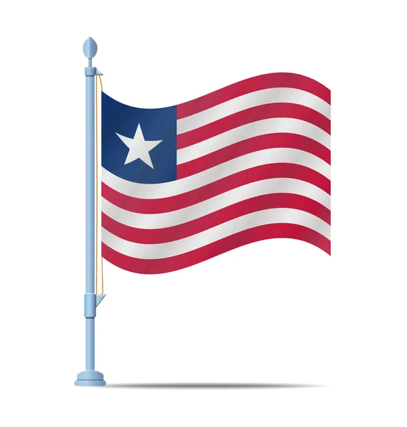 Liberia vector de bandera — Archivo Imágenes Vectoriales