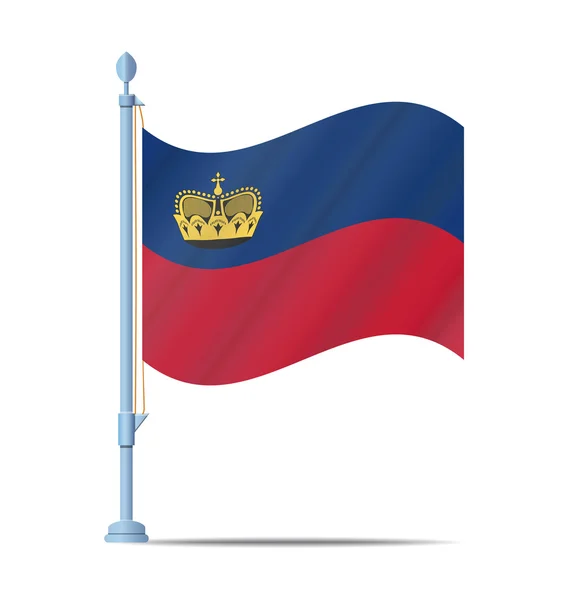 Liechtenstein vlag vector — Stockvector