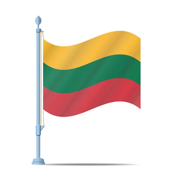 Litvanya bayrağı vektör — Stok Vektör