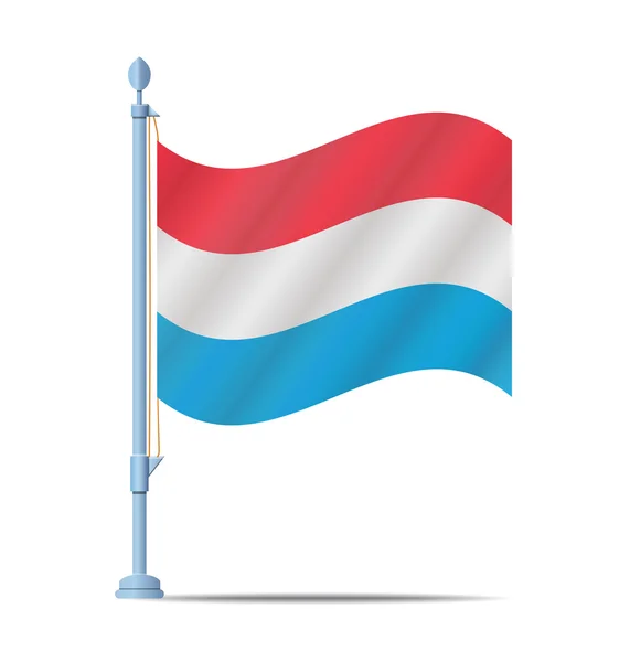 Vector de bandera de Luxemburgo — Archivo Imágenes Vectoriales