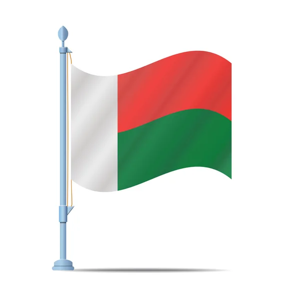 Madagascar vector de bandera — Archivo Imágenes Vectoriales