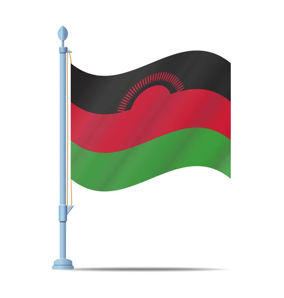 Wektor Flaga Malawi — Wektor stockowy