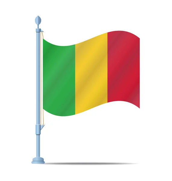 Vektor vlajky Mali — Stockový vektor