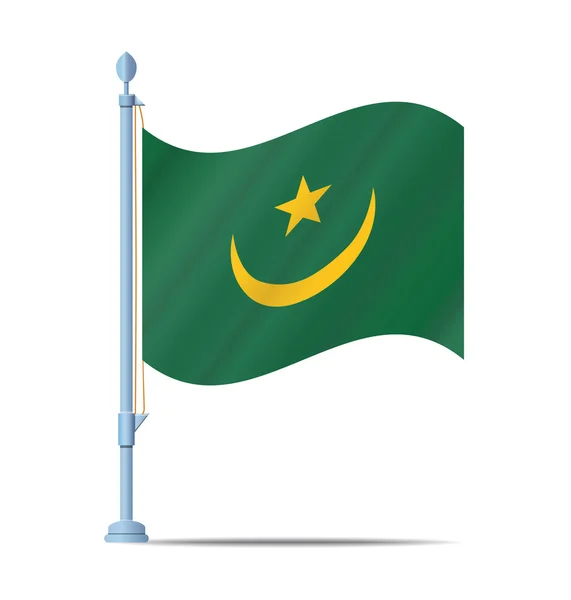 Mauritania vector bandeira — Vetor de Stock