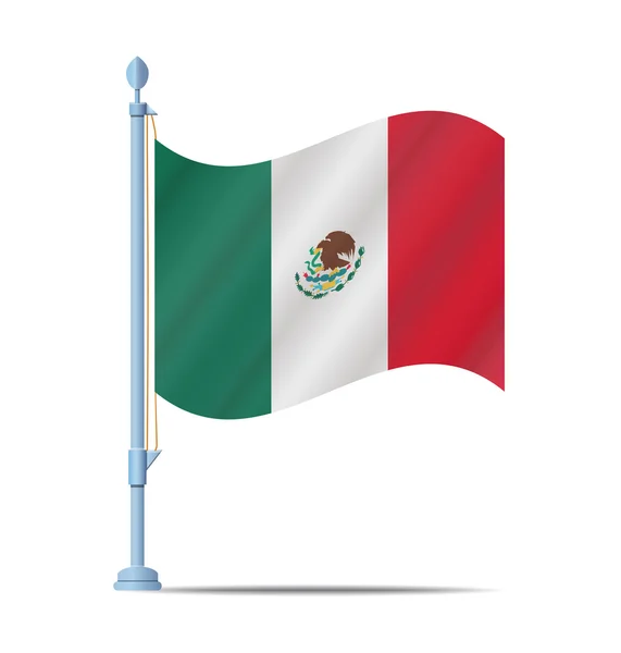 México bandera vector — Vector de stock