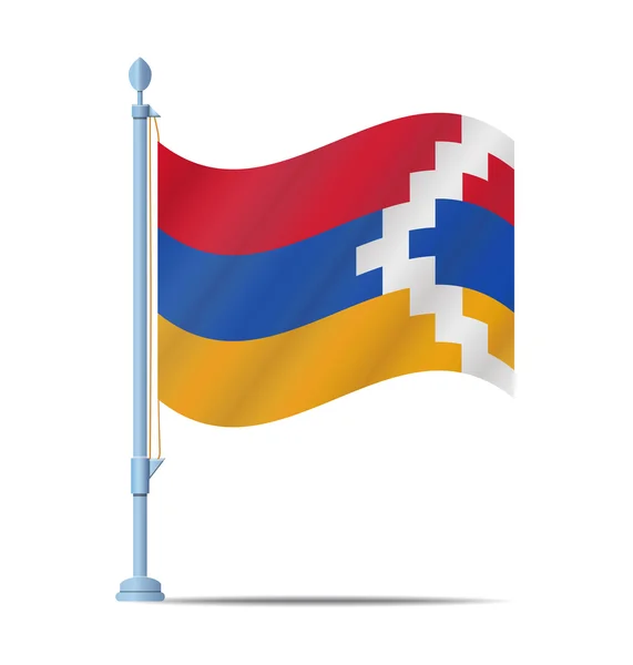 Nagorno Karabakh Republic flag vector — Stock Vector