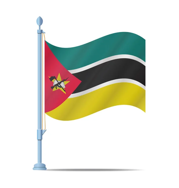 Mozambique flag vector — Stock Vector